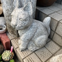 御影石　猫　庭石　オブジェ
