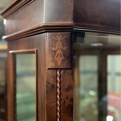 INT220  西洋風 キュリオケース 飾り棚 コレクションケース ガラスケース 