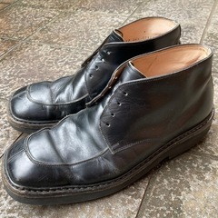 (受付終了)タケオキクチ 革靴 Uチップ 24.5cm