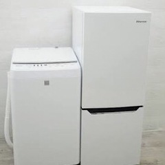 一人暮らし用の冷蔵庫と洗濯機の画像