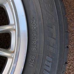 205/60R16 アルミホイール　2018年　TOYO mpz