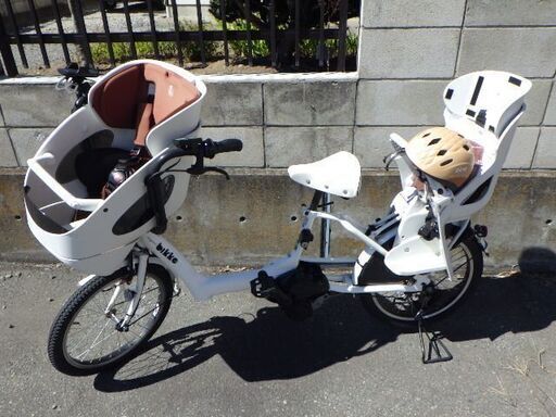 電動アシスト自転車　Bikke　ビッケ　20インチ　幼児2人同乗用自転車　ブリヂストン　ヘルメット付　￥52,580税込