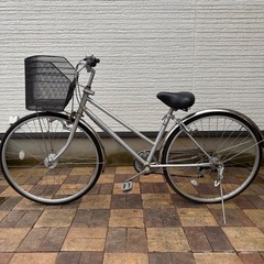 中古自転車　27型　シルバー