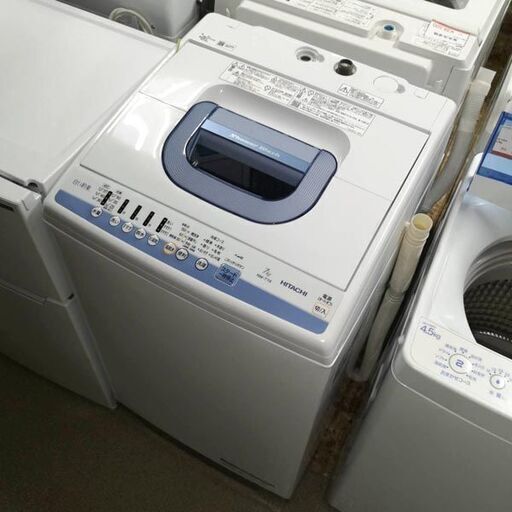日立/HITACHI 全自動洗濯機 白い約束 送風乾燥機能 2019年製 7㎏ NW-T74  札幌 東区 店頭引取歓迎