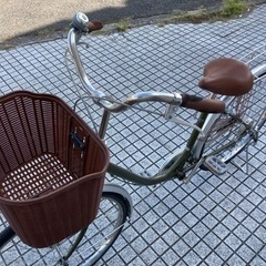 26インチ自転車】ブリヂストン製 変速なし 鍵、リヤチューブ新品