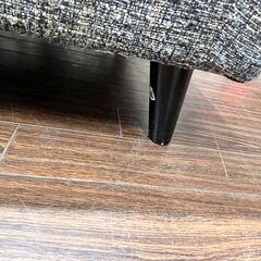 札幌 東区 3人掛けソファ ホクレン RELAX FORM リラックスフォーム ダークグレー 横190cm×奥行75cm×高さ85cm 布製 リビング 家具 四つ足 