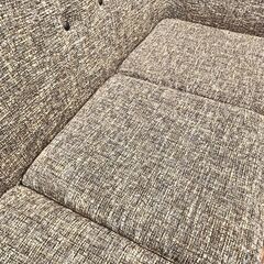 札幌 東区 3人掛けソファ ホクレン RELAX FORM リラックスフォーム ダークグレー 横190cm×奥行75cm×高さ85cm 布製 リビング 家具 四つ足 