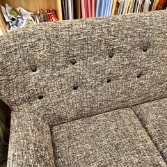 札幌 東区 3人掛けソファ ホクレン RELAX FORM リラックスフォーム ダークグレー 横190cm×奥行75cm×高さ85cm 布製 リビング 家具 四つ足 