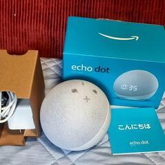 [新品同様] echo dot 時計付きスマートスピーカー＋Al...