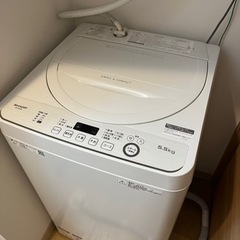 【洗濯機】SHARP ES-GE5D-W 2019年式 5.5K...