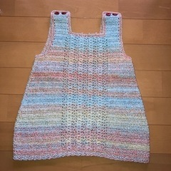手編みのワンピース　80