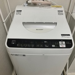 【お渡し者予定者決定】シャープ　洗濯機　簡易乾燥機能付き　2020年製