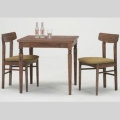 【ネット決済】ダイニングテーブル+椅子2脚 B-Company ...