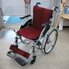 美品 ケアテックジャパン 自走式 車椅子 ハピネス CA-10S...