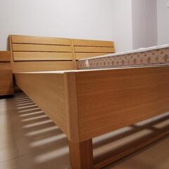 新品同様　FRANCEBEDの日本製マットレスとベッドフレーム2台