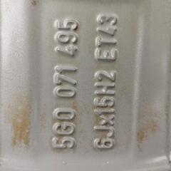 VW純正ホイール15インチ　21年製スタッドレス付