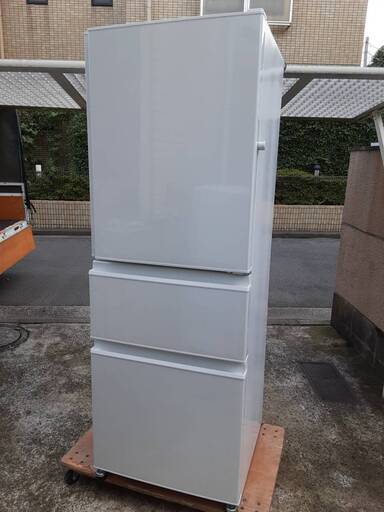 MITSUBISHI ELECTRIC 三菱 ノンフロン冷凍冷蔵庫 2021年製 MR-C33F-W 330L ホワイト 右開き