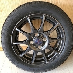 2021年製155/65/R14-75Qアルミホイール付スタッドレスタイヤx 4本組
