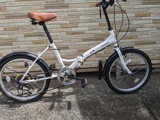 中古自転車 6段変速 20インチ折りたたみ （ライトなし） 軽整備済み 安い 防犯登録 町田市 相模原市133SO