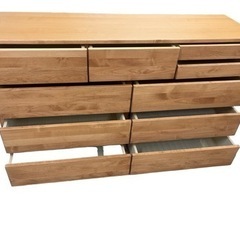 未使用 大川家具 ティアラⅢ150-4NA チェスト ティアラシリーズ