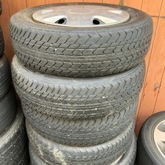 【商談中15】軽自動車　鉄ホイール　夏タイヤ　Falken 15...