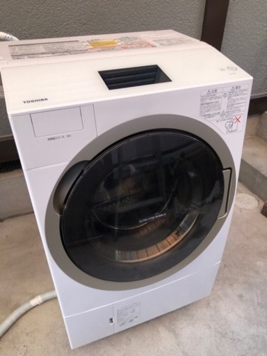 美品！2019年製 TOSHIBAドラム式洗濯機 TW-127X7R