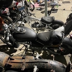 在庫処分 ホンダ マグナ50 カスタム マットブラック エスカルゴフェンダー