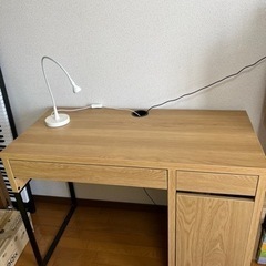 【値下げ応相談！】PCデスク&チェア&卓上ライト