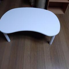値下げ> 白い ローテーブル (S)
