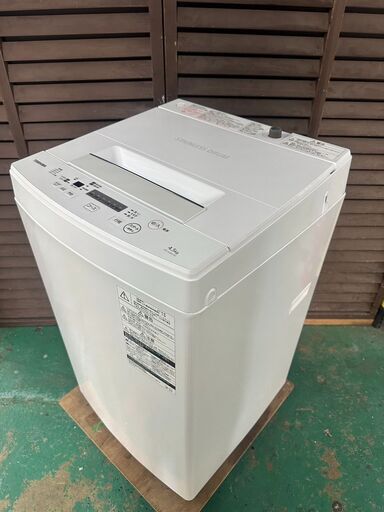 A3673　東芝　2018年製 4.5㎏ 一人暮らし 家庭用　生活家電