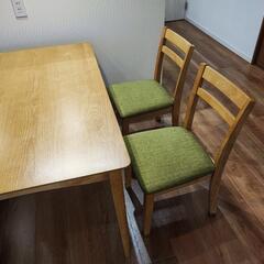 【ニトリ】ダイニングテーブルセット　椅子4脚　幅120cm×奥行75cm×高さ71cm