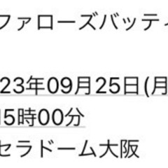 【9月25日】バファローズバッティング練習見学ツアー 