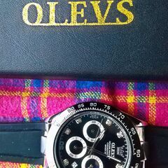 OLEVS メンズ腕時計　３針クロノグラフ（ダミーではありません）