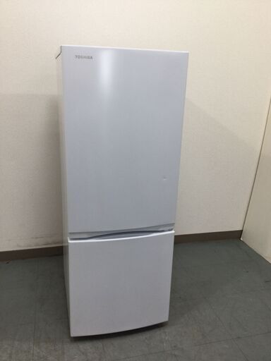 （10/2受渡済）JT7466【TOSHIBA/東芝 2ドア冷蔵庫】美品 2021年製 GR-T15BS-W 家電 キッチン 冷蔵冷凍庫 153L