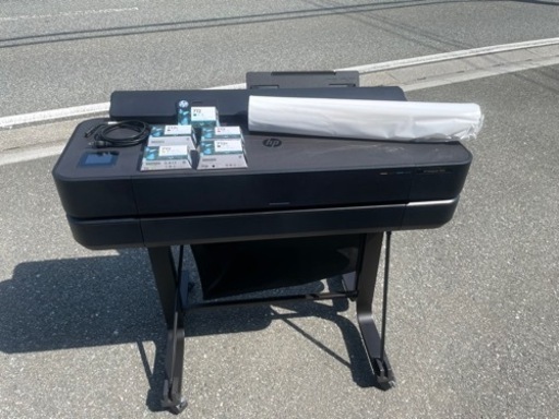 ■中古品 HP 大判プリンター Designjet T650 5HB08A 2020年 A1モデル 新品インク、ロール紙付き！！動作問題なし■