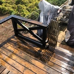 本格ウッドデッキ ジョイフルホンダ製 防腐剤処理木材製 2.4✖️1.8 中古