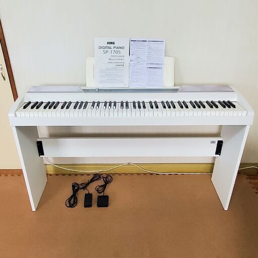 受け渡し決定しました　KORG コルグ 電子ピアノ SP-170S  88鍵盤 2015年製 白 デジタルピアノ