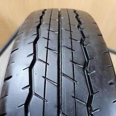 DUNLOP SP175N 195/80R15 107/105L LT 三菱純正ホイール 15×6J+33 6H139.7 夏タイヤ ダンロップ アルミホイール a76