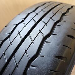 DUNLOP SP175N 195/80R15 107/105L LT 三菱純正ホイール 15×6J+33 6H139.7 夏タイヤ ダンロップ アルミホイール a76