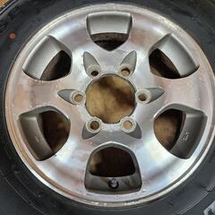 DUNLOP SP175N 195/80R15 107/105L LT 三菱純正ホイール 15×6J+33 6H139.7 夏タイヤ ダンロップ アルミホイール a76