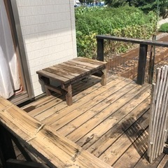本格ウッドデッキ ジョイフルホンダ製 防腐剤処理木材製 2.4✖️1.8 中古