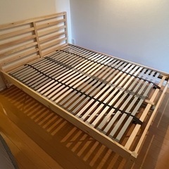 【お渡し予定者あり】無料 IKEA ダブルベッドフレーム TAR...