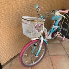 補助輪付き　子供用自転車　18インチ