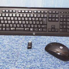 【⑤】HP ワイヤレスキーボード ワイヤレスマウス USBドング...