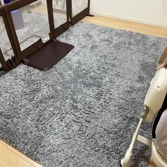 ※決まりました！抗菌防臭やわらかシャギーラグ200×240 グレー