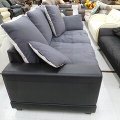 ニトリ 3人掛けソファ 幅202×奥行95×高さ90cm キングダム3KD 合皮 家具 長椅子 ソファー NITORI 苫小牧西店