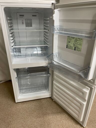 【北見市発】ツインバード TWINBIRD 2ドア冷凍冷蔵庫 HR-E911 2018年製 白 110L (E1955awraY)