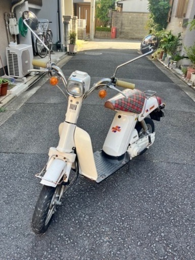 ヤマハ　パッソル　原付　バイク　旧車　美品