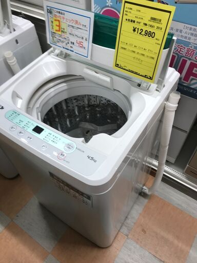 洗濯機 ヤマダ YWM-T45A1 2018年製 ※動作チェック済/当店6ヶ月保証