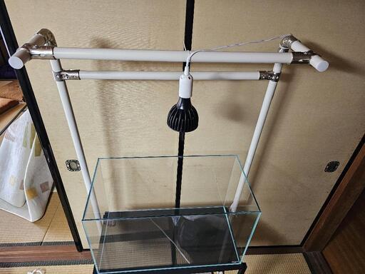 姫路市引き取り　ADAキューブガーデン60cm　欠けなし？GEX水槽台